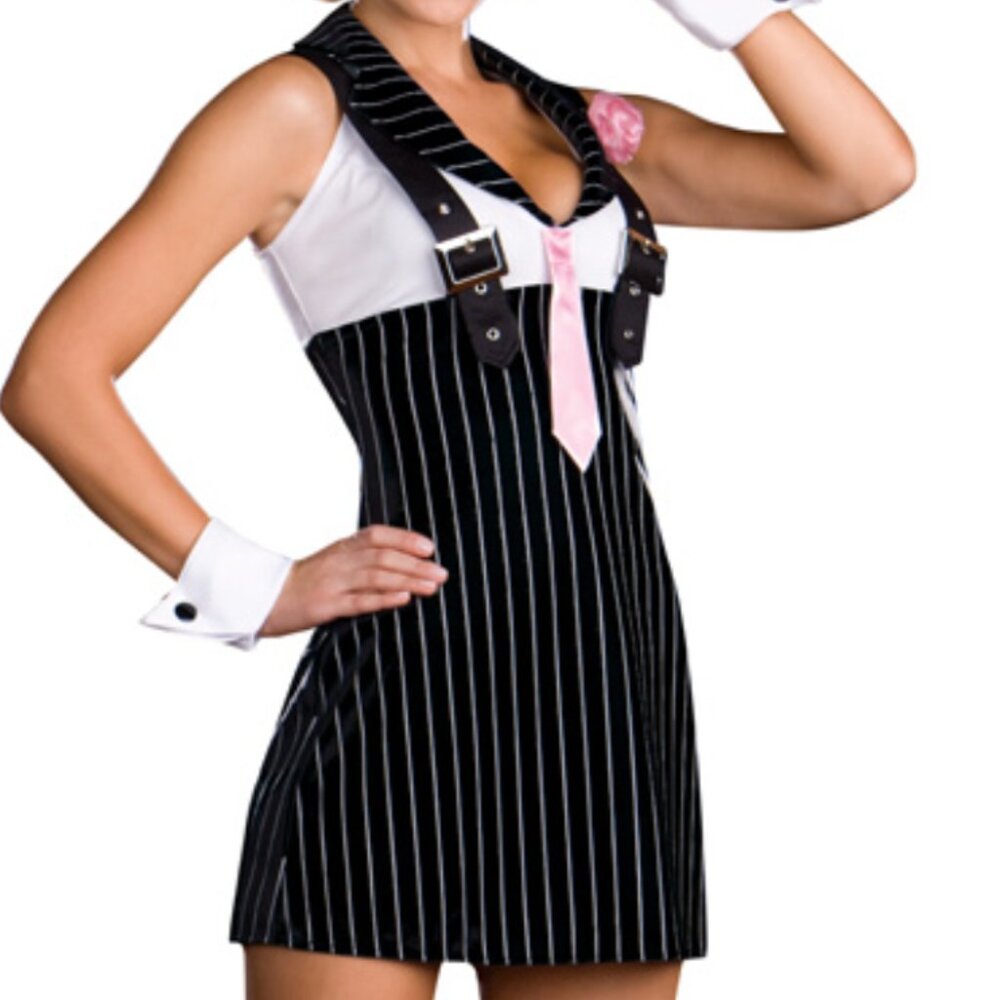 NWOT Women's Mafia Mobwife Costume
